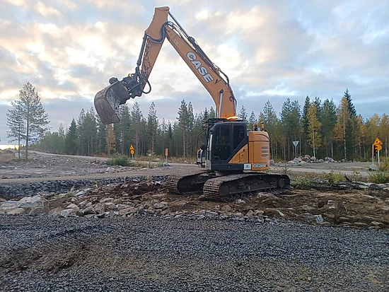 Kaivinkone työmaalla